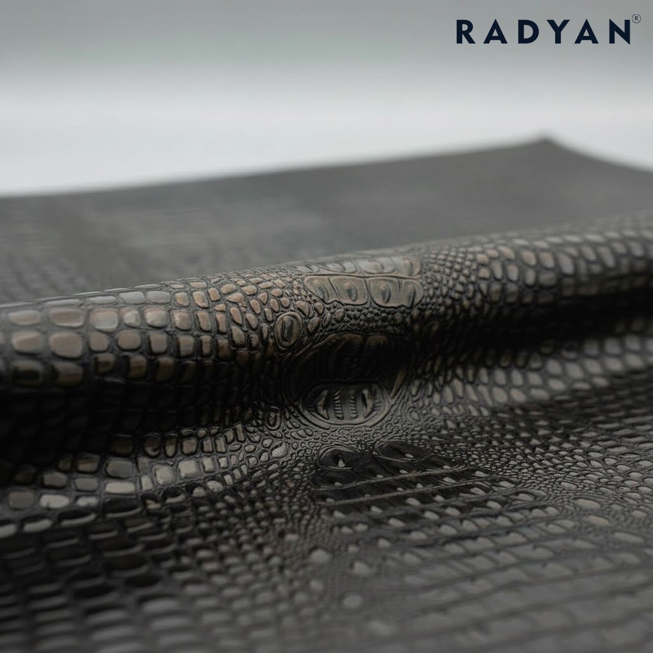 1 Yard 3D Embossed Gator Vinyl Fabric Faux Alligator Upholstery Craft Material Durable 56" Width